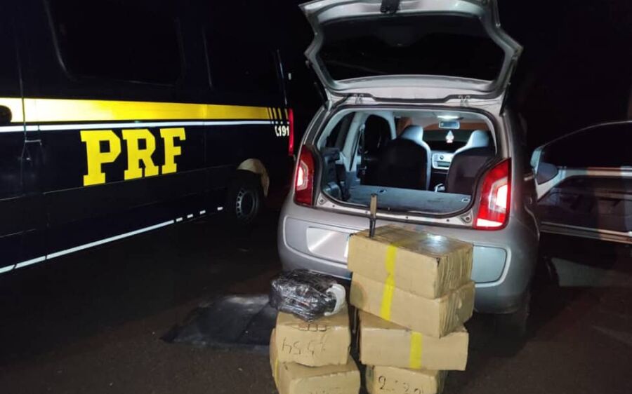 PRF apreende 156,9 quilos de maconha e skunk na BR-163