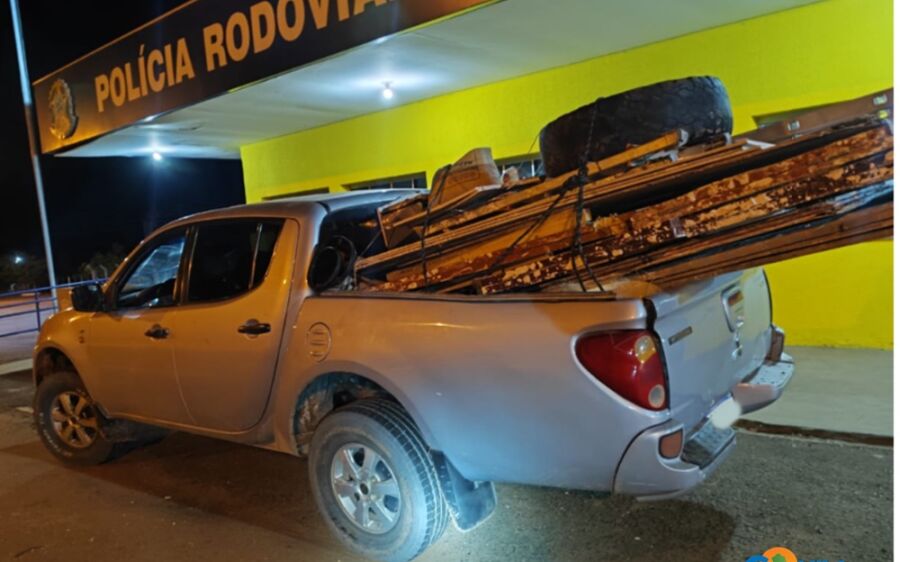 Caminhonete com registro de furto é recuperada na BR-163 em Coxim