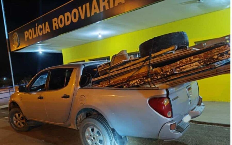 Caminhonete com registro de furto é recuperada na BR-163 em Coxim