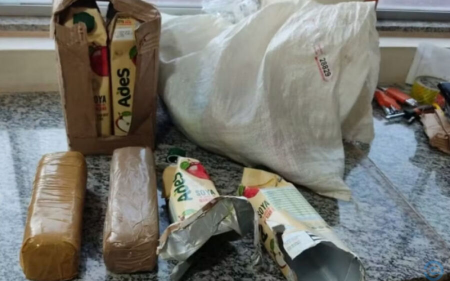 Irmãs são presas transportando cocaína em caixas de suco na BR-262