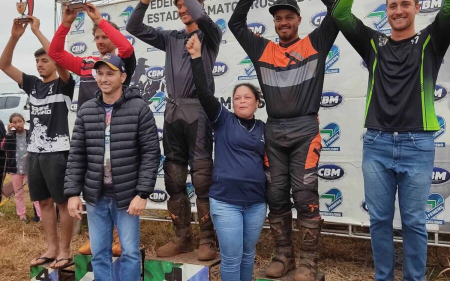 Pilotos de São Gabriel do Oeste brilham na quarta etapa do Campeonato Estadual de Motocross