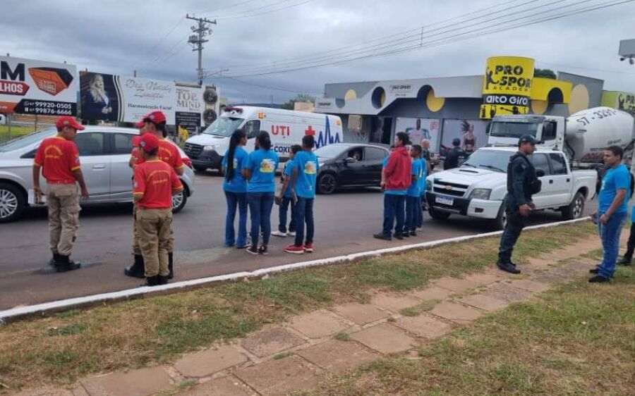 Patrulha Mirim de Trânsito Realiza Blitz Educativa em Coxim
