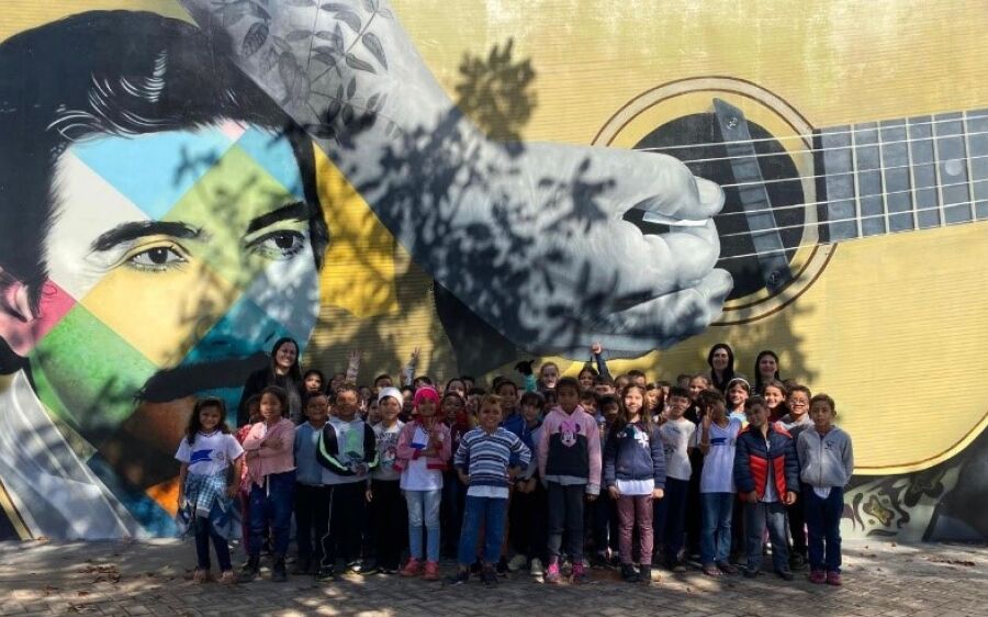 Contação de história e passeio marcam o dia dos alunos da Escola Municipal Marechal Rondon