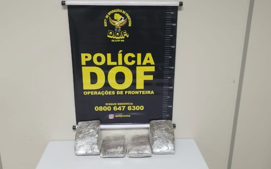 Passageira de aplicativo que seguia com maconha junto ao corpo é presa na MS-162