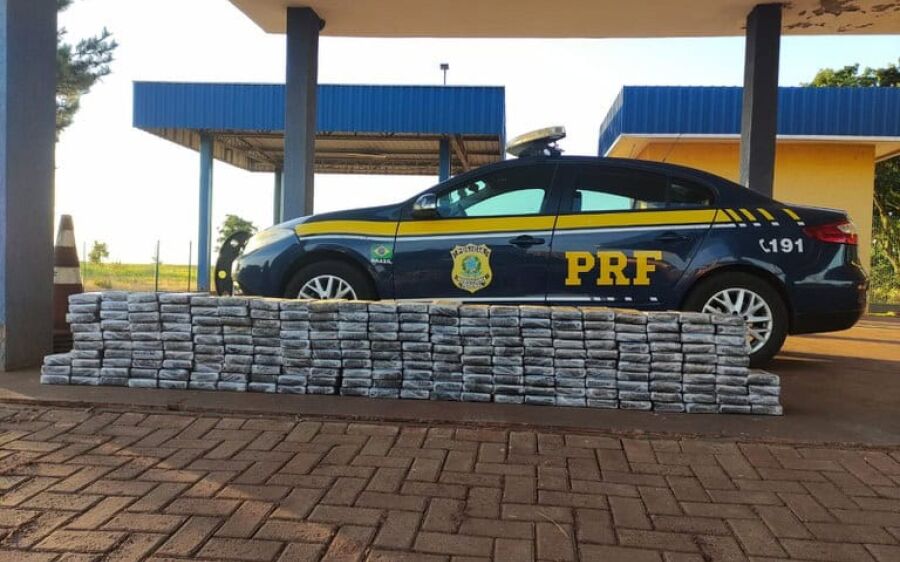 PRF apreende 246 Kg de cocaína em Sidrolândia