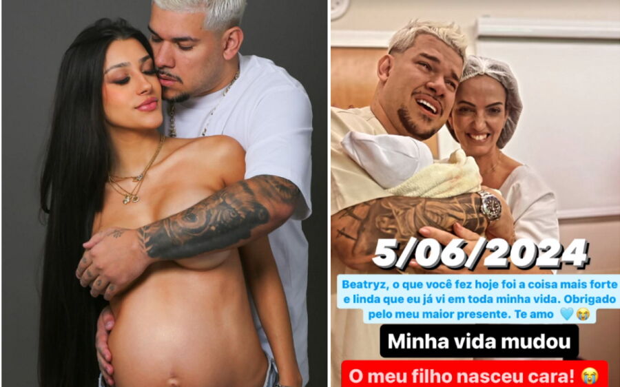 Nasce Kaleb, filho de Bia Miranda e do DJ Buarque