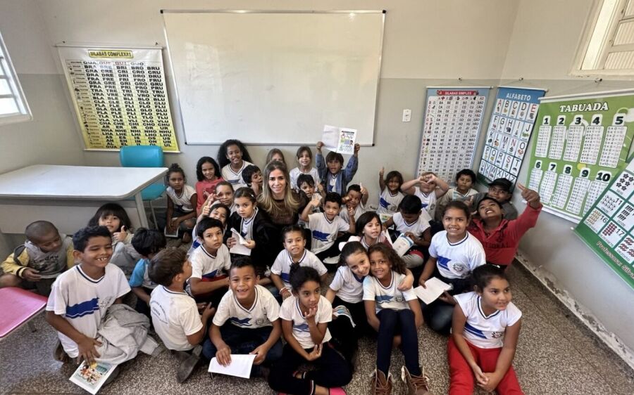 Escola Municipal na zona rural de Coxim recebe projetos de educação e justiça