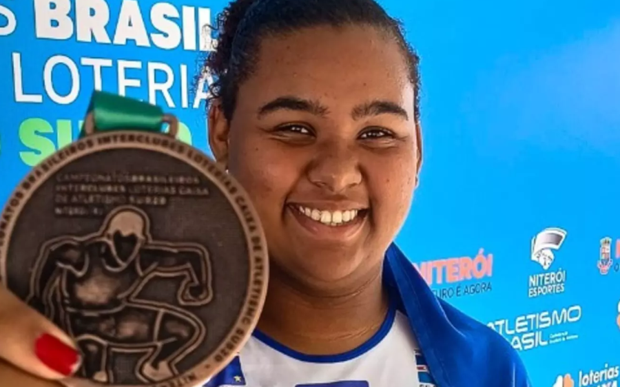 Vitória Barreto conquista medalha de bronze no Campeonato Brasileiro de Atletismo Sub-20