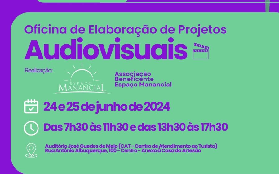 Coxim recebe oficina de  elaboração de projetos  audiovisuais na próxima semana