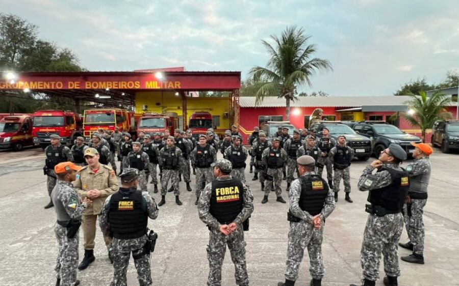 Mais uma equipe da Força Nacional chega ao Pantanal para ajudar no combate aos incêndios
