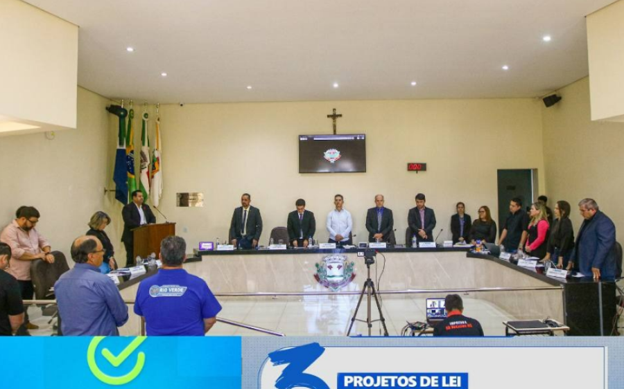 Câmara Municipal de Rio Verde Aprova Três Projetos de Lei do Executivo