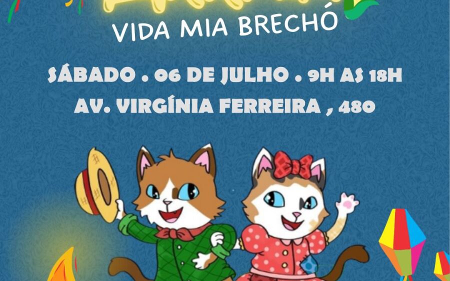 Festa Julina para arrecadar ajuda para os gatos da  cidade acontece neste sábado 