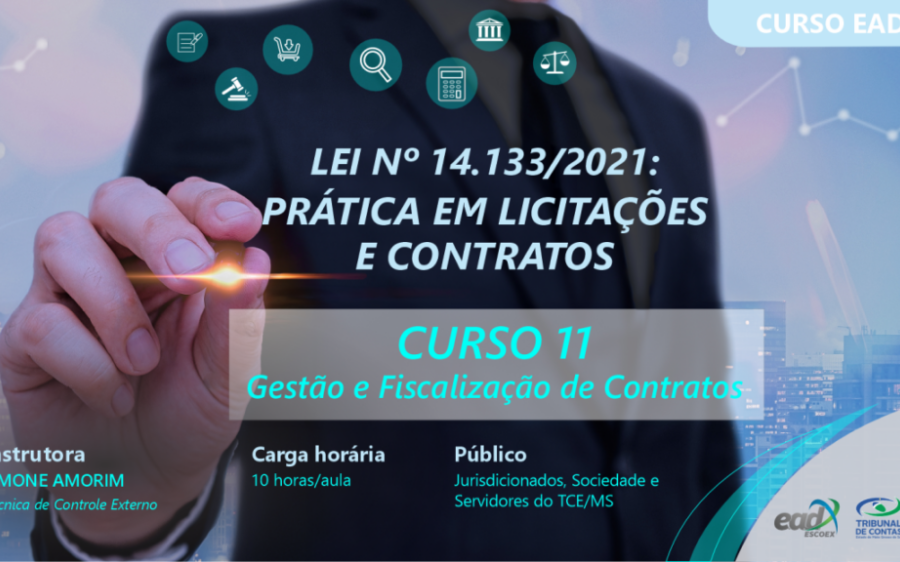 TCE-MS oferece curso sobre gestão e fiscalização de contratos