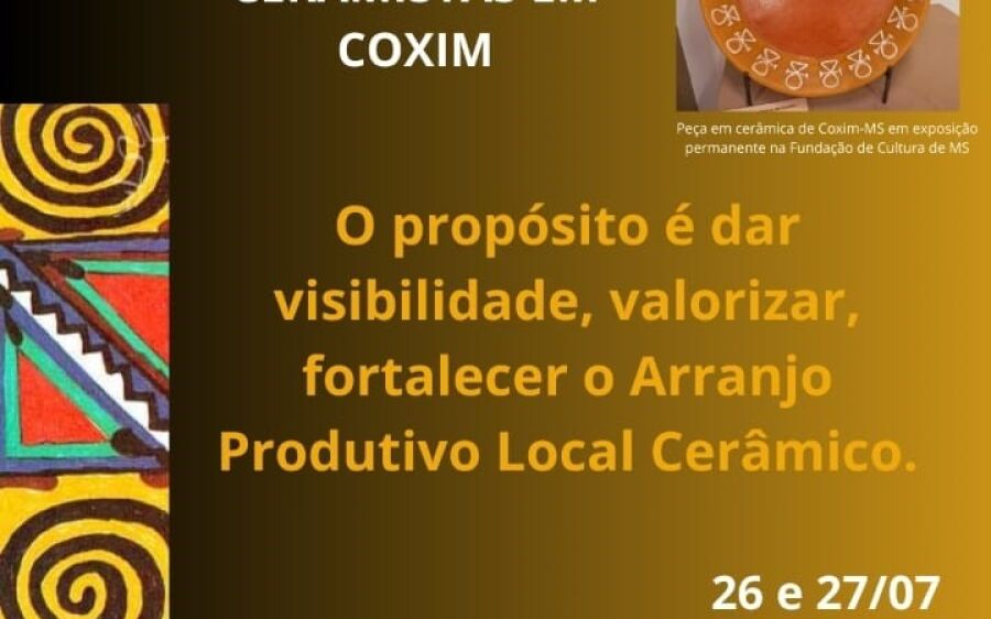 Vem aí 1° encontro de ceramistas na cidade de Coxim