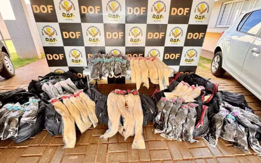 Carga de cabelo humano avaliada em R$ 3 milhões é apreendida