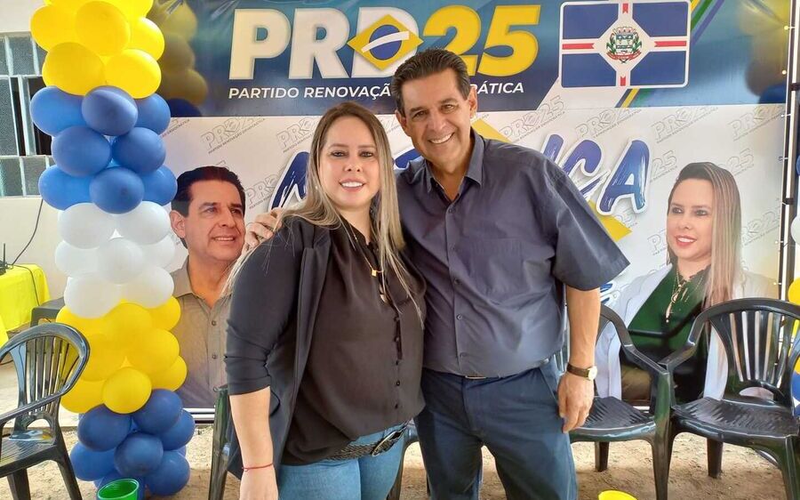 Pedro Ronny e Ingrid Delamare são  homologados em convenção candidatos  a prefeito e vice de Coxim