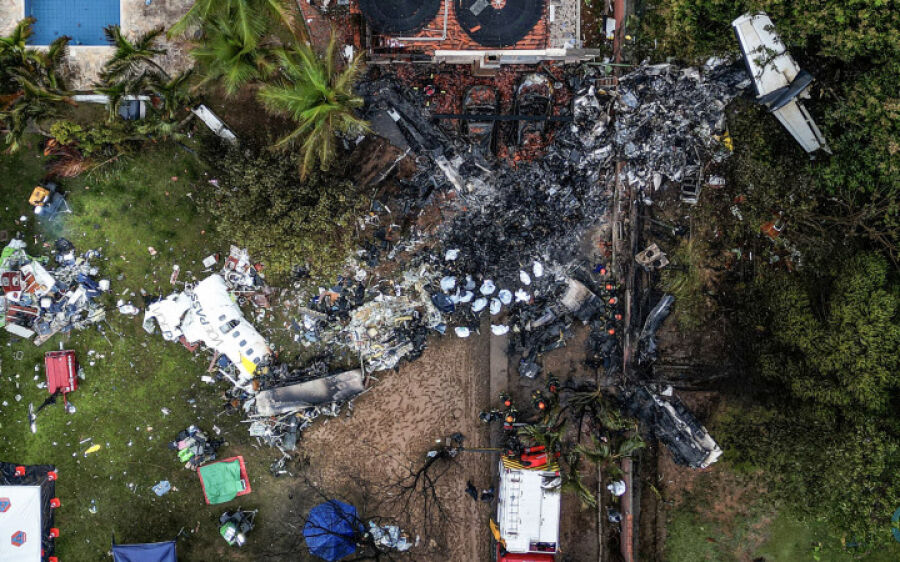 Recuperados todos os corpos das vítimas da queda de avião em SP