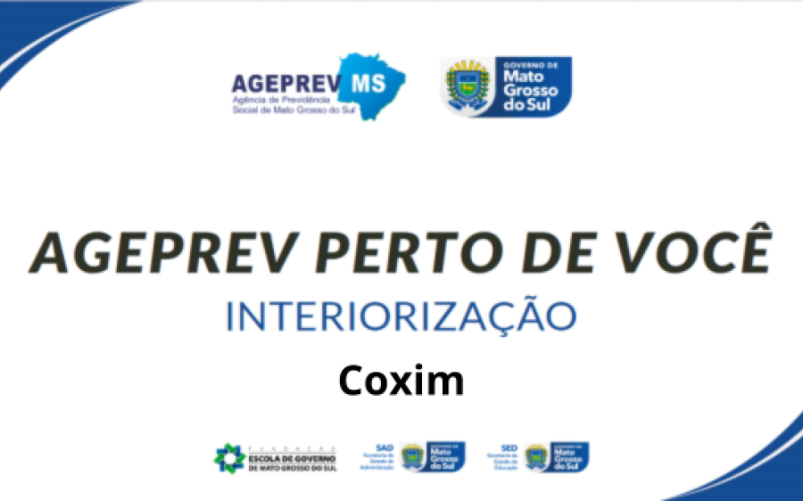 Coxim será sede da quinta reunião do projeto ‘Ageprev Perto de Você’
