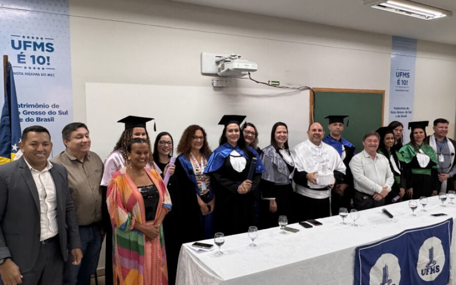 UFMS realiza cerimônia de Colação de Grau para estudantes de Coxim