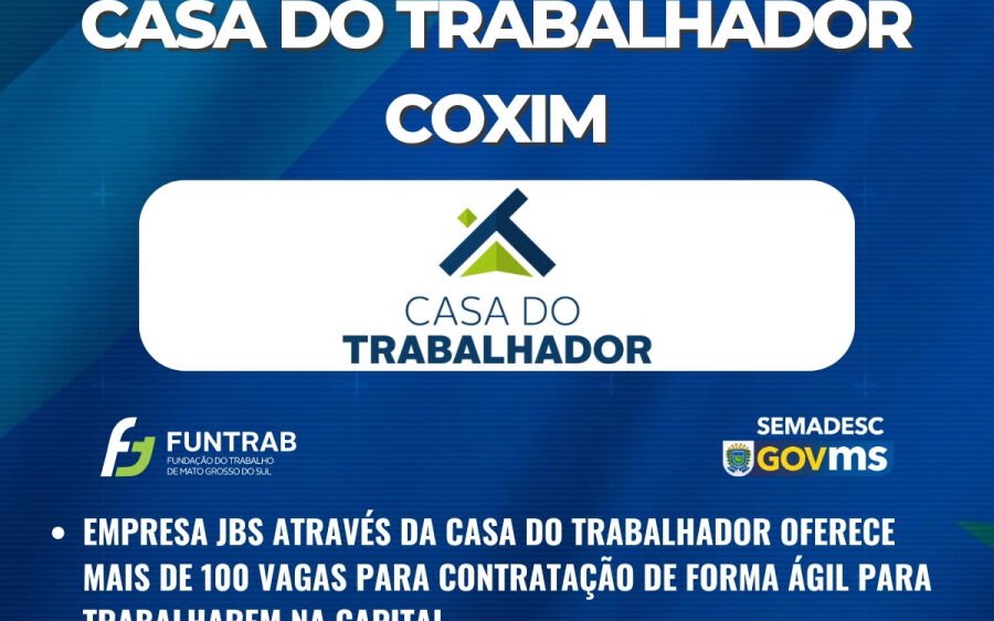 Feirão de Empregos em Coxim: JBS Abre Mais de 100 Vagas para a Capital!