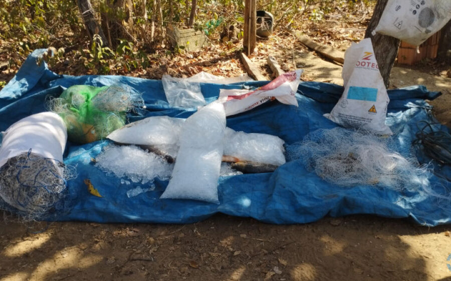 PMA prende em flagrante dois homens por pesca predatória em Coxim