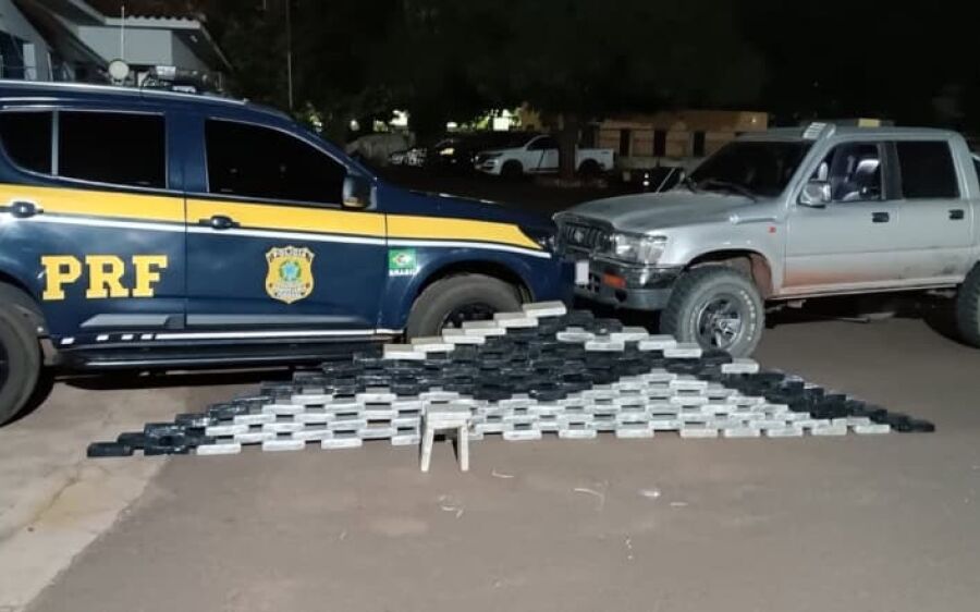 PRF apreende 145 quilos de cocaína e prende dois homens em Campo Grande