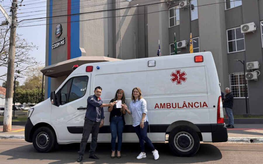 Prefeitura de Coxim adquiri mais uma ambulância visando melhorar atendimento à saúde
