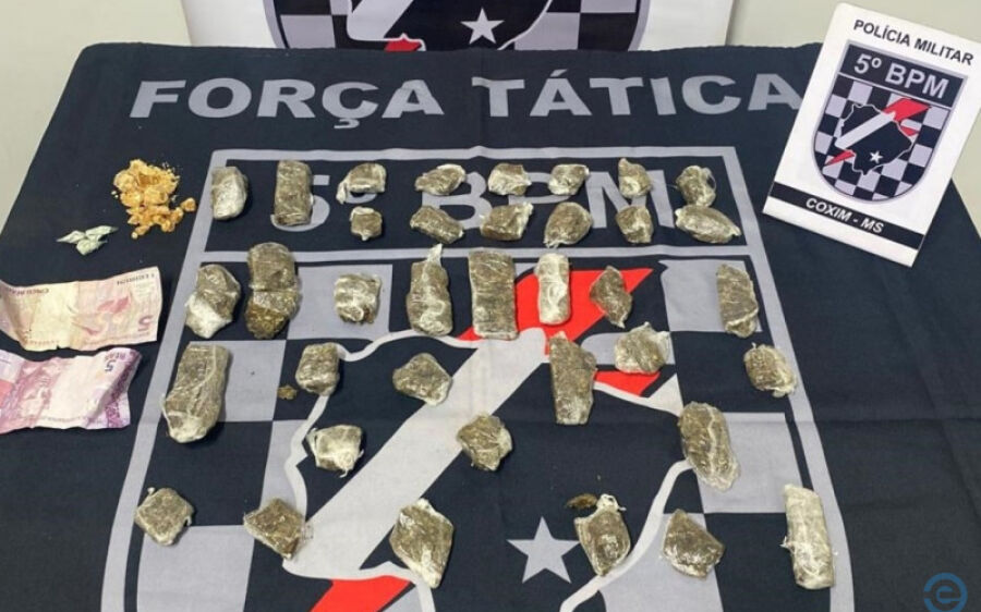 PM fecha boca de fumo e prende homem em flagrante por tráfico de drogas