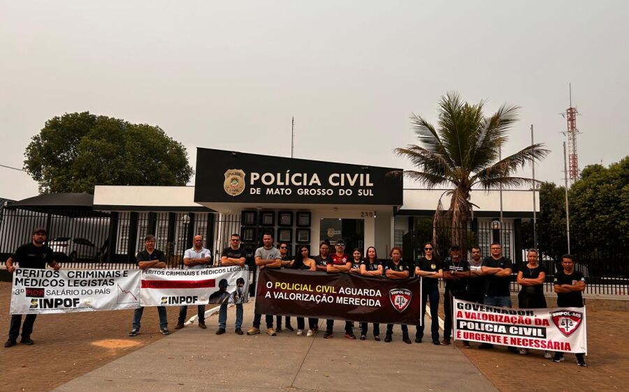 Polícia civil de Coxim adere a paralisação