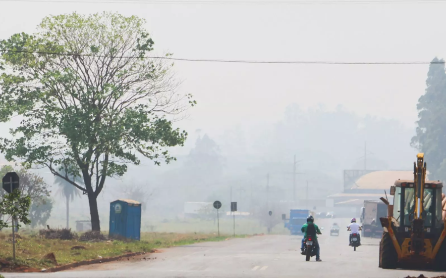 Mato Grosso do Sul está sob fumaça e Coxim lidera com menor umidade do ar, em 7%