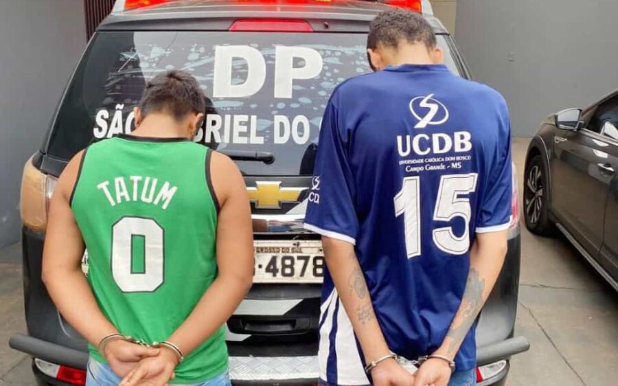 Suspeitos de roubo à mão armada são presos em São Gabriel do Oeste