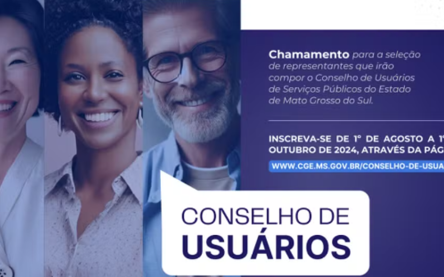 MS abre seleção para o conselho de usuários de serviços públicos
