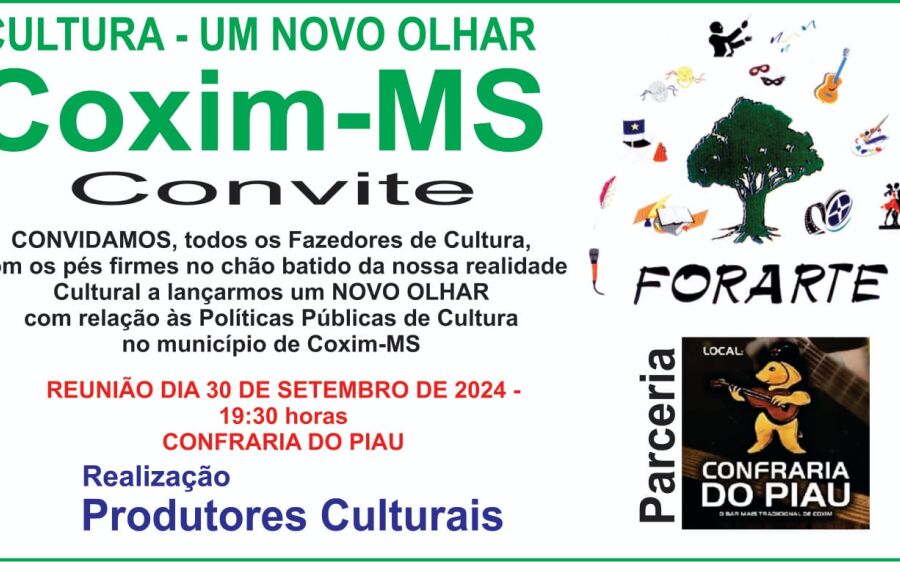 Artistas, artesãos e fazedores de cultura em Coxim fazem reunião para apresentar as demandas