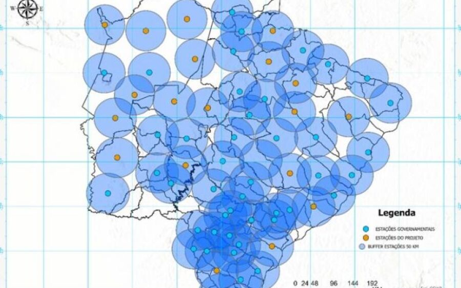 Governo investe na ampliação da rede de estações  meteorológicas e cobertura chega a todo o MS