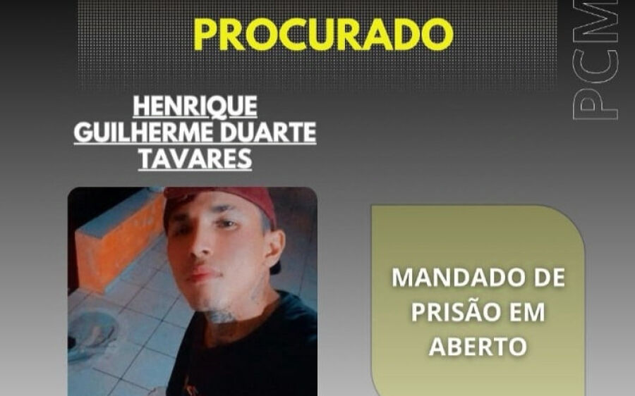 Jovem de 21 anos está sendo procurado pela Polícia Civil de Coxim