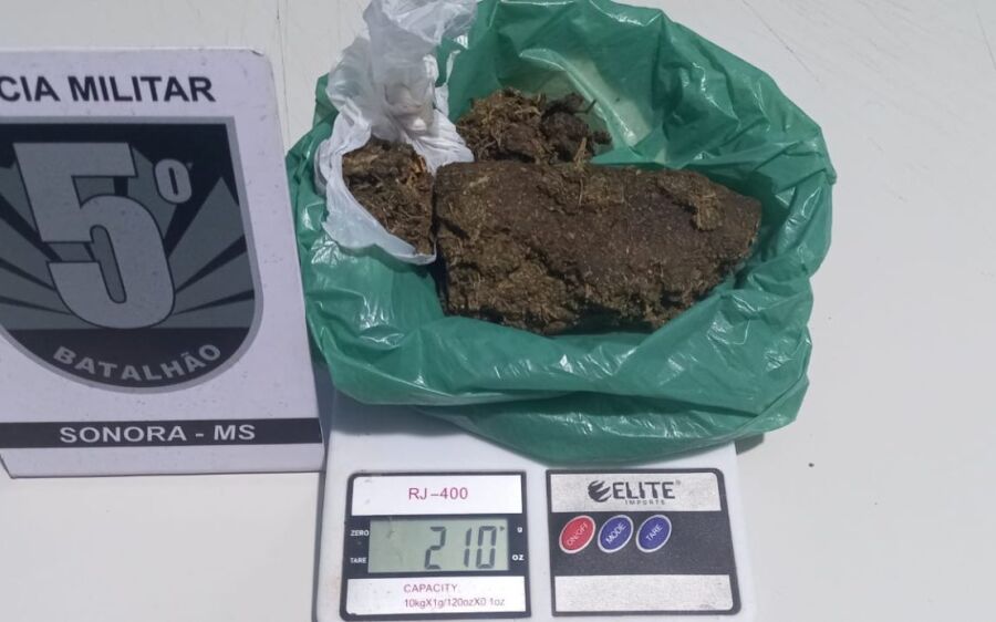 Polícia Militar prende jovem por tráfico de drogas em Sonora