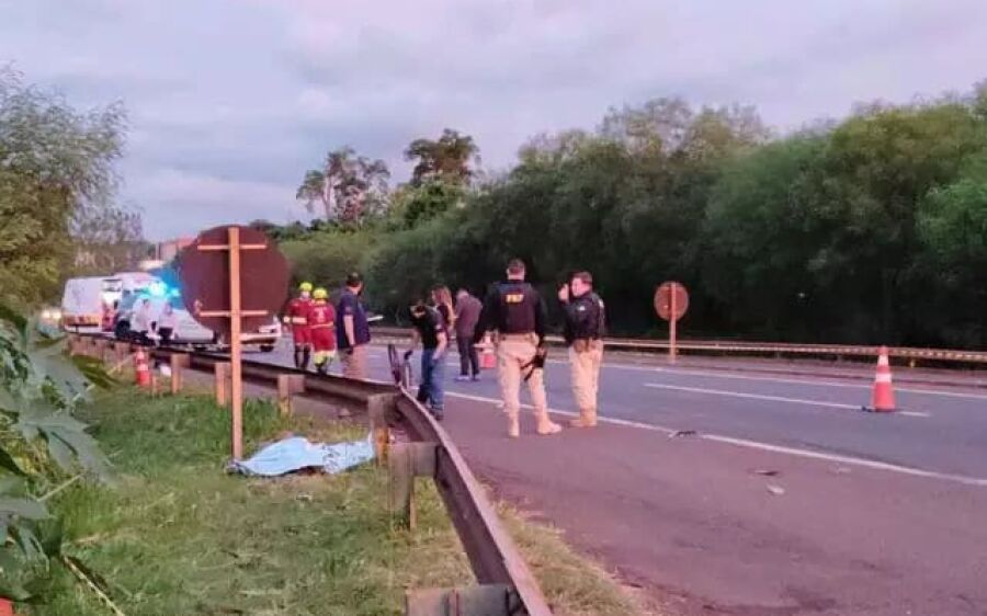 Ciclista morre ao ser arremessada em atropelamento na BR-163