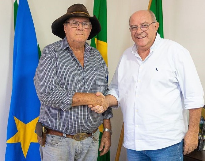 O vereador eleito Lauro Marchezan e o prefeito de Rio Verde