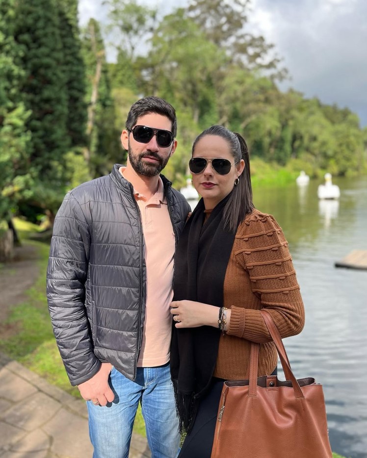 Fernanda Berigo e seu esposo, Welmer Amorim